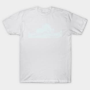 Waves in Seafoam Mist from the original the Great Waves T-Shirt